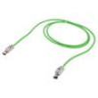 Patch cord S/FTP 5e PVC zelená 1m RJ45 vidlice,z obou stran
