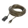 Kabel USB 2.0 USB A zásuvka,USB A vidlice 10m černá