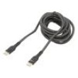 Kabel USB 2.0 USB C vidlice,z obou stran 2m černá 480Mbps