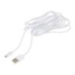 Kabel USB 2.0 USB A vidlice,USB B micro vidlice 3m bílá 2A