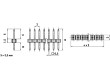 Kolíková lišta kolíkové vidlice 5 PIN přímý 2mm THT 1x5