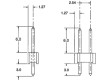 Kolíková lišta kolíkové vidlice PIN:40 přímý 2,54mm THT 1x40