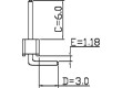 Kolíková lišta kolíkové vidlice PIN:40 úhlové 90° 2,54mm THT