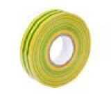Páska: elektroizolační W: 19mm L: 20m Thk: 0,15mm žluto-zelená
