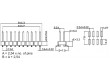 Kolíková lišta kolíkové vidlice PIN:40 svislý 2,54mm SMT
