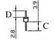 Kolíková lišta kolíkové vidlice 3 PIN přímý 2mm THT 1x3