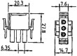 Konektor vodič-vodič zástrčka vidlice/zásuvka 3 PINUL94V-2