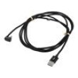 Kabel USB 2.0 USB C vidlice,USB C úhlová zástrčka 2m černá