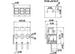 Svorkovnice do plošného spoje úhlové 90° 5mm póly:2 1mm2