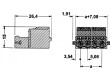 Rozpojovací svorkovnice R.kontaktů:5,08mm póly:5 přímý 250V