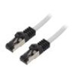 Patch cord S/FTP Cat 8.1 lanko Cu LSZH šedá 20m 26AWG