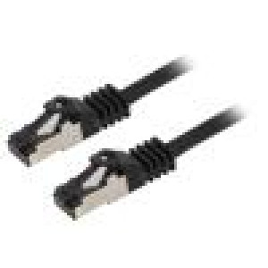 Patch cord S/FTP Cat 8.1 lanko Cu LSZH černá 20m 26AWG