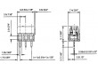 Svorkovnice do plošného spoje úhlové 90° 3,5mm póly:2 1mm2