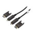 Kabel HDCP 2.2,HDMI 2.0,optický LSZH 10m černá