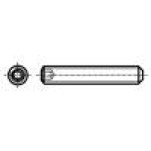 Šroub M6x16 1 Hlava: bez hlavy imbus HEX 3mm DIN 913 ISO 4026