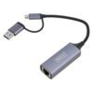 Adaptér USB na Fast Ethernet USB 3.1 šedá 0,15m