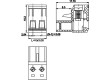 Rozpojovací svorkovnice R.kontaktů:5,08mm póly:3 přímý 300V