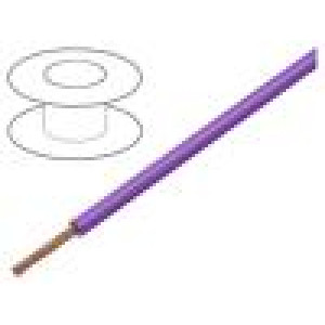 Vodič FLY 1x2,5mm2 lanko Cu PVC modrá 60V 3,6mm