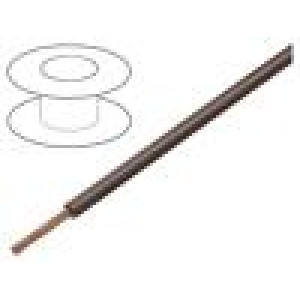 Vodič FLRYW-A 1x1,5mm2 lanko Cu PVC hnědá 60V Třída: 5 2,4mm