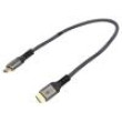 Kabel HDMI 2.1 HDMI vidlice,z obou stran PVC Dél: 0,5m