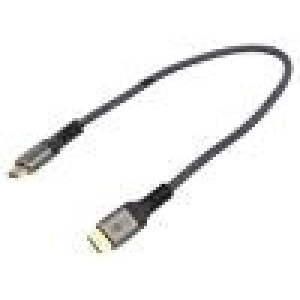 Kabel HDMI 2.1 HDMI vidlice,z obou stran PVC Dél: 0,5m