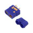Zástrčka napájecí DC QS zásuvka PIN: 2 na kabel pájení modrá