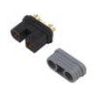 Zástrčka napájecí DC QS zásuvka PIN: 6(4+2) na kabel pájení