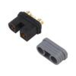 Zástrčka napájecí DC QS zásuvka PIN: 6(4+2) na kabel pájení