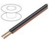 Vodič: reproduktorový TLYp 2x0,75mm2 nestíněný PVC černá