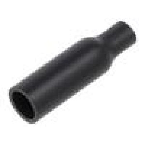 Heat shrink cap glued 3: 1 28.4mm black polyolefine
