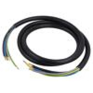 Vodič H05VV-F,OWY 5G2,5mm2 kulatý lanko Cu PVC černá Třída: 5