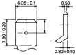 Akum: kyselino-olověné 6V 12Ah AGM bezobslužný 151x50x97,5mm