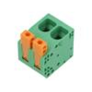 Svorkovnice do plošného spoje 10mm póly: 2 úhlové 90° svorka