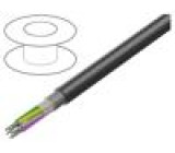 Vodič LiYCY UL 3x18AWG tienený,opletení z měděných drátů PVC