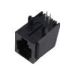 Zásuvka RJ11 PIN: 4 Obvod: 6p4c na PCB,zacvaknutí do PCB THT