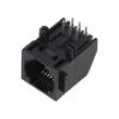 Zásuvka RJ12 PIN: 6 Obvod: 6p6c na PCB,zacvaknutí do PCB THT