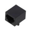 Zásuvka RJ11 PIN: 4 Obvod: 6p4c na PCB,zacvaknutí do PCB THT