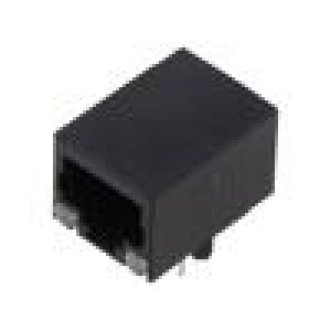 Zásuvka RJ45 PIN: 8 s diodou LED Obvod: 8p8c THT úhlové 90°