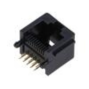 Zásuvka RJ50 PIN: 10 Obvod: 10p10c THT úhlový