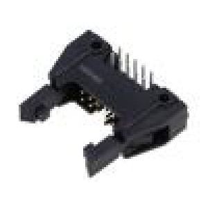Zásuvka IDC vidlice PIN: 10 úhlové 90° THT zlacený 5A 2,54mm
