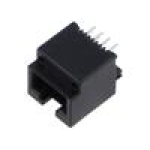 Zásuvka RJ45 PIN: 8 Obvod: 8p8c THT přímý