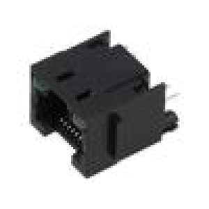 Zásuvka RJ45 PIN: 8 s diodou LED Obvod: 8p8c THT přímý