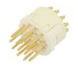 Konektor: M23 kontaktní vložka vidlice pájení na kabel PIN: 16