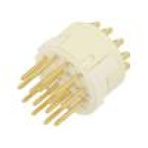Konektor: M23 kontaktní vložka vidlice pájení na kabel PIN: 16