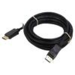 Kabel DisplayPort 1.4,HDCP 2.2 2m černá