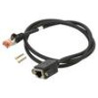 Prodlužka RJ45 S/FTP 6 CCA LSZH,PVC černá 1m Povrch: zlacený
