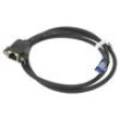 Prodlužka RJ45 S/FTP 6a CCA LSZH,PVC černá 1m Povrch: zlacený