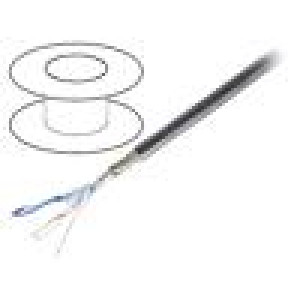 Vodič RS232,RS485 lanko Cu PVC chromová 30m CPR: Eca 30V 120Ω