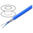 Vodič 1x2x20AWG lanko Cu PVC modrá 30m CPR: Eca 300V 100ft