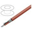 Vodič 1x2x18AWG tienený,fólie Al-PET FEP červená 300V 152m